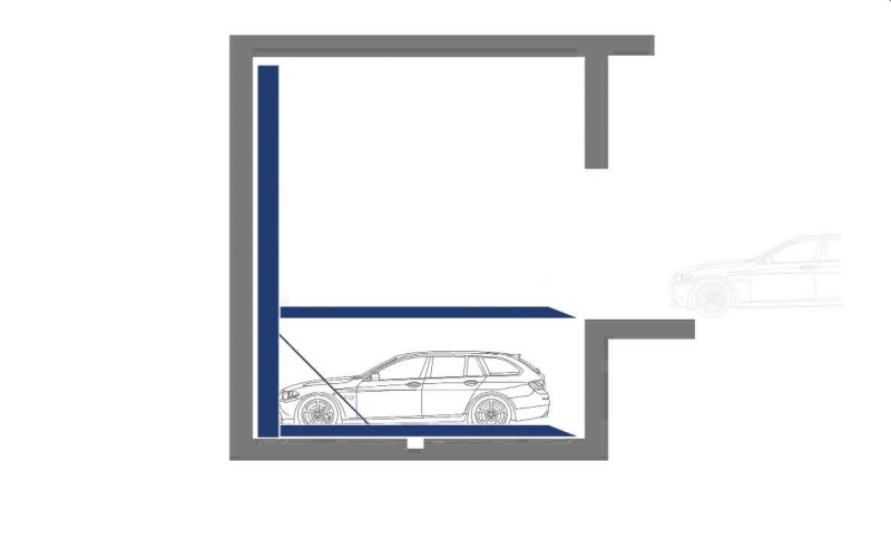 Независимый паркинг на 2 машиноместа Liftparker N4802
