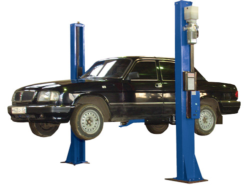 Подъемник двухстоечный г/п 3 т электрогидравлический с нижней синхронизац Автоспецоборудование ПЛГ-3