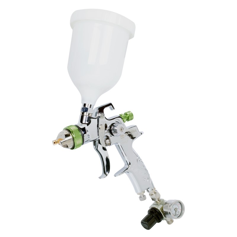 MACTAK Краскопульт низкого давления с верхним бачком, сопло 1,4 мм, в кейсе 671-014C