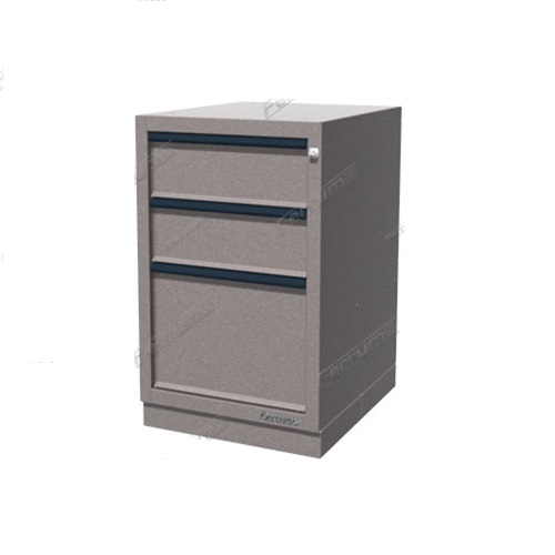 Тумба верстачная с 3 ящ., и ц/замком, с напр. на разверн. подшипнике  600х500х820мм 01.403R-9007