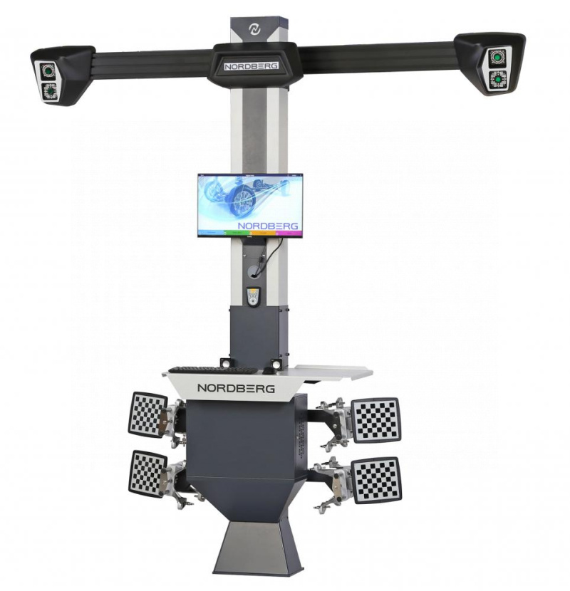 Стенд сход-развал 3D четырехкамерный, серый NORDBERG C804 (7015)