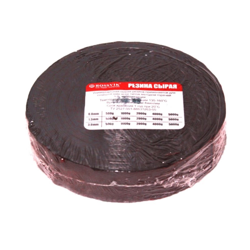Резина сырая РС-500 25х0,8мм Rossvik (500гр)