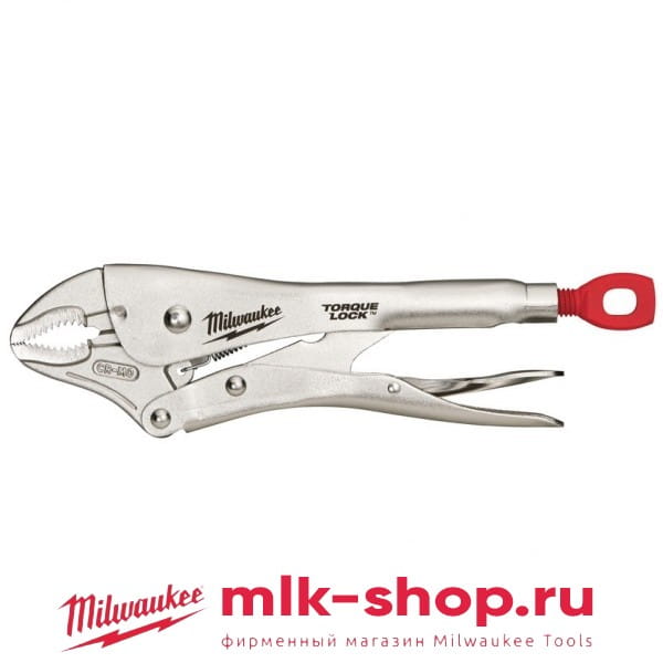 Зажим TORQUE LOCK™ с изогнутыми губками 250мм (10”) 10 Torque Lock Curv. Jaw Loc. Pliers-1pc MILWAUK