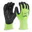 Перчатки защитные Hi-Vis Cut level (Хай Виз Кат Левел) 1/A, L/9 HI-VIS CUT A GLOVES-1PC MILWAUKEE